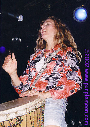 Sophie B. Hawkins drumming