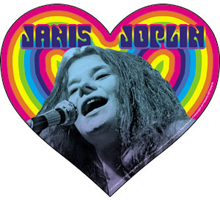 janis joplin heart sticker