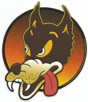 jerry garcia wolf sticker