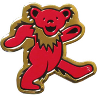 metal dancing bear sticker