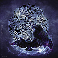 celtic ravens sticker