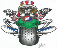 uncle sam motorcycle sticker