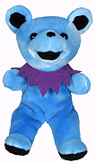 blue tie dye Daydream grateful dead bean bear liquid blue 7 inch plush