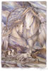 horse painting greeting card