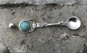 turquoise spoon