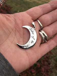 sterling sister of the moon pendant