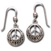 peace sign jewelry - peace earrings