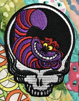 Cheshire Cat skull patch