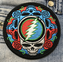 Blue Roses Stealie Patch