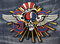 Uncle Sam Skull Wings Patch