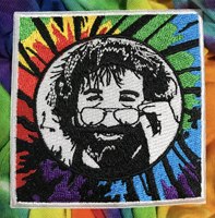 Tie Dye Jerry embroidered patch