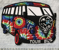 tie dye tour bus patch