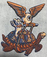 flying eyeball turtle bear patch