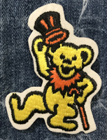 dancing bear top hat patch