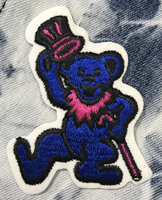 blue dancing bear patch