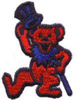 red prankster bear patch